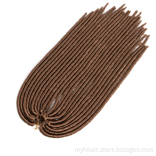 Pure Color 18 Inch Braids Straight Locs 24 Strands/Piece Crochet Braids Hair Extension Synthetic Hair Dreadlocks Braids
